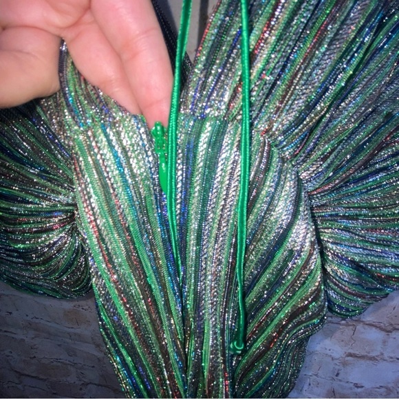 ROTATE Birger Christensen Ester Dress in Fern Green size 32 US 0 NWT - Picture 9 of 14